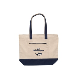 [WALLY-8445_100] 12 Oz. Cotton Canvas Zippered Tote Bag (E/1)